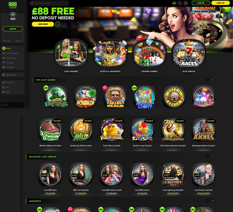 888 casino games login